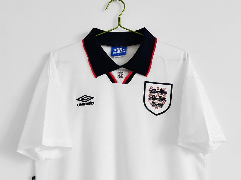 England 1994 1995 Home Retro Jersey - Image 3
