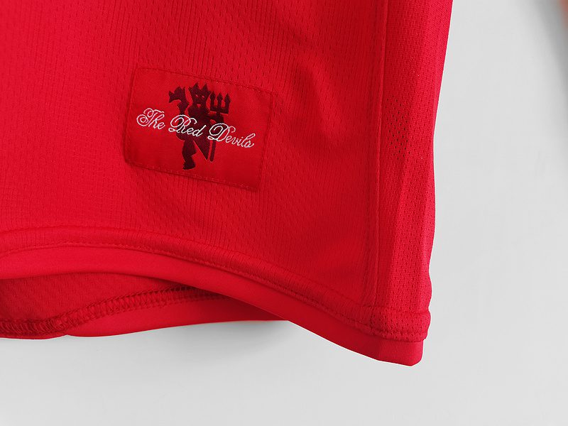 Manchester United 2007 2008 Home Long Sleeve Jersey (Champion Model) - Image 7