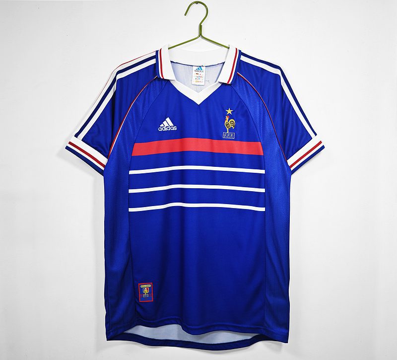 France 1998 Home Retro Jersey(Without Text)