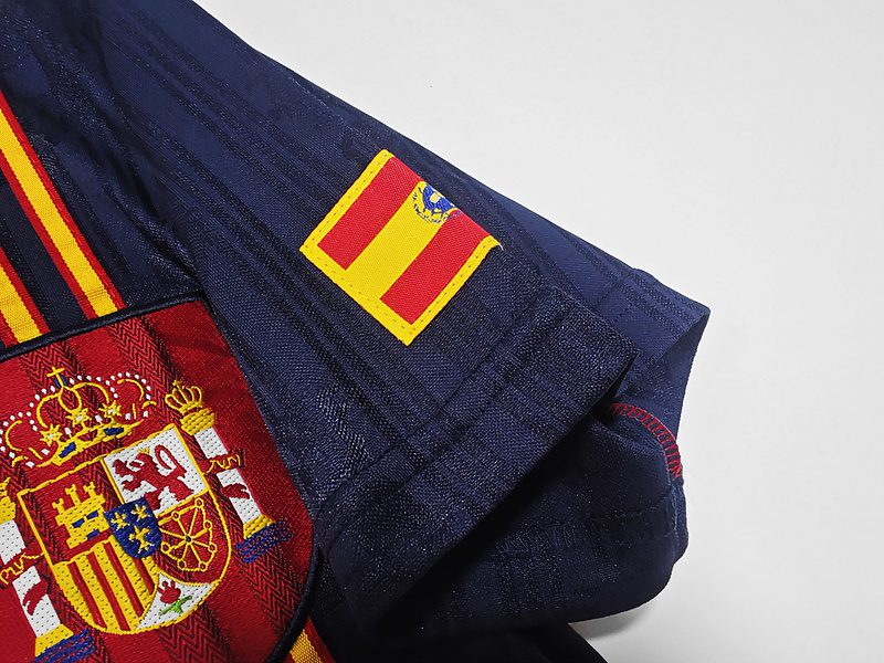 Spain 1996 Home Retro Jersey - Image 7