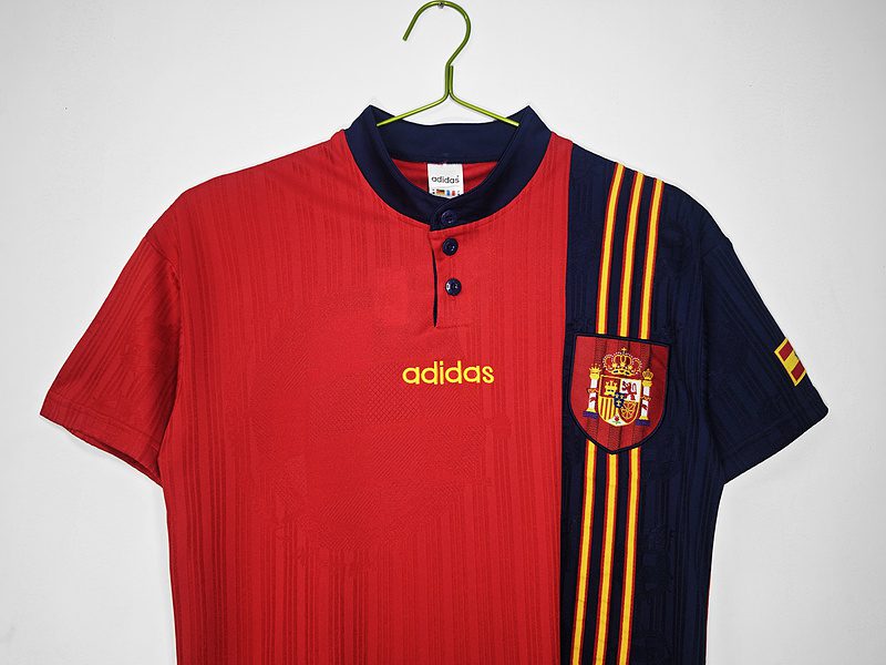 Spain 1996 Home Retro Jersey - Image 3