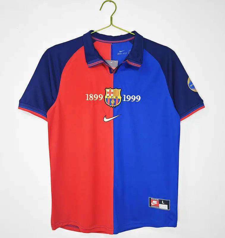 Barcelona 100 Anniversary Home Jersey 1999 2000