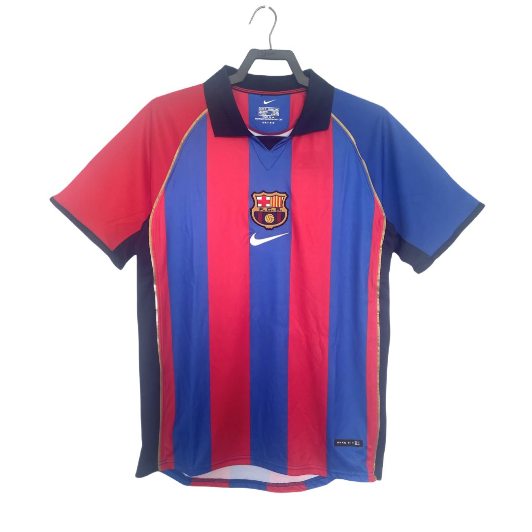 Barcelona 2001 2002 Home Retro Jersey