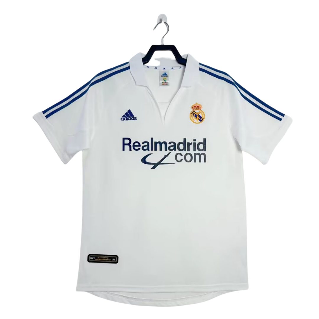 Real Madrid 2001 2002 Home Retro Jersey
