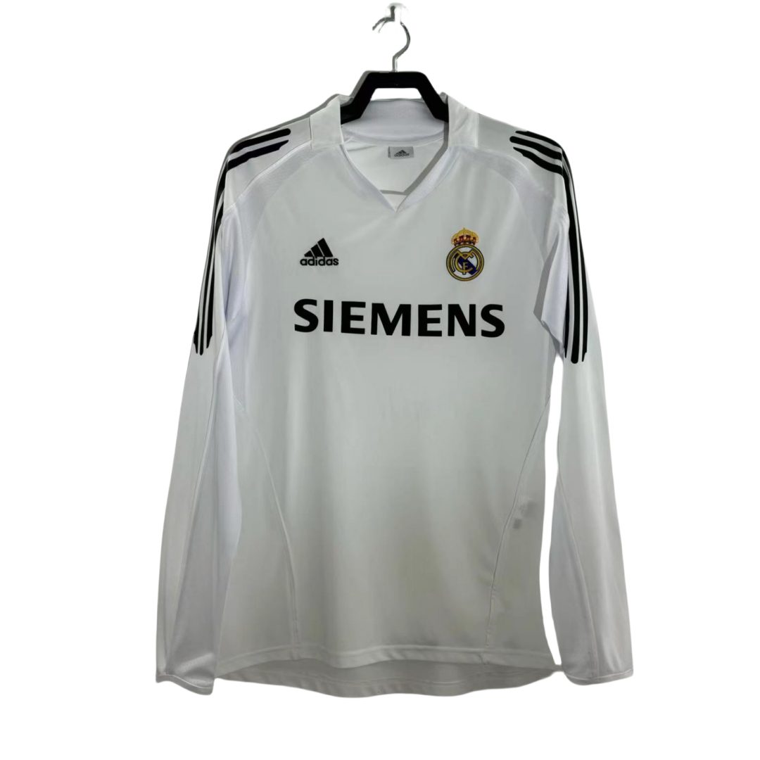 Real Madrid 2005 2006 Home Long Sleeve Jersey
