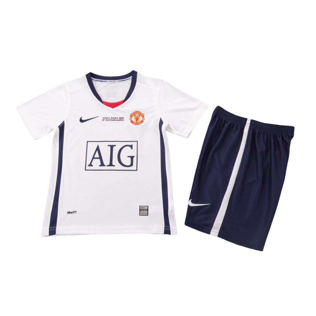 Manchester United 2008 2009 Away Champion Model Retro Kid Kit (Jersey and Short)