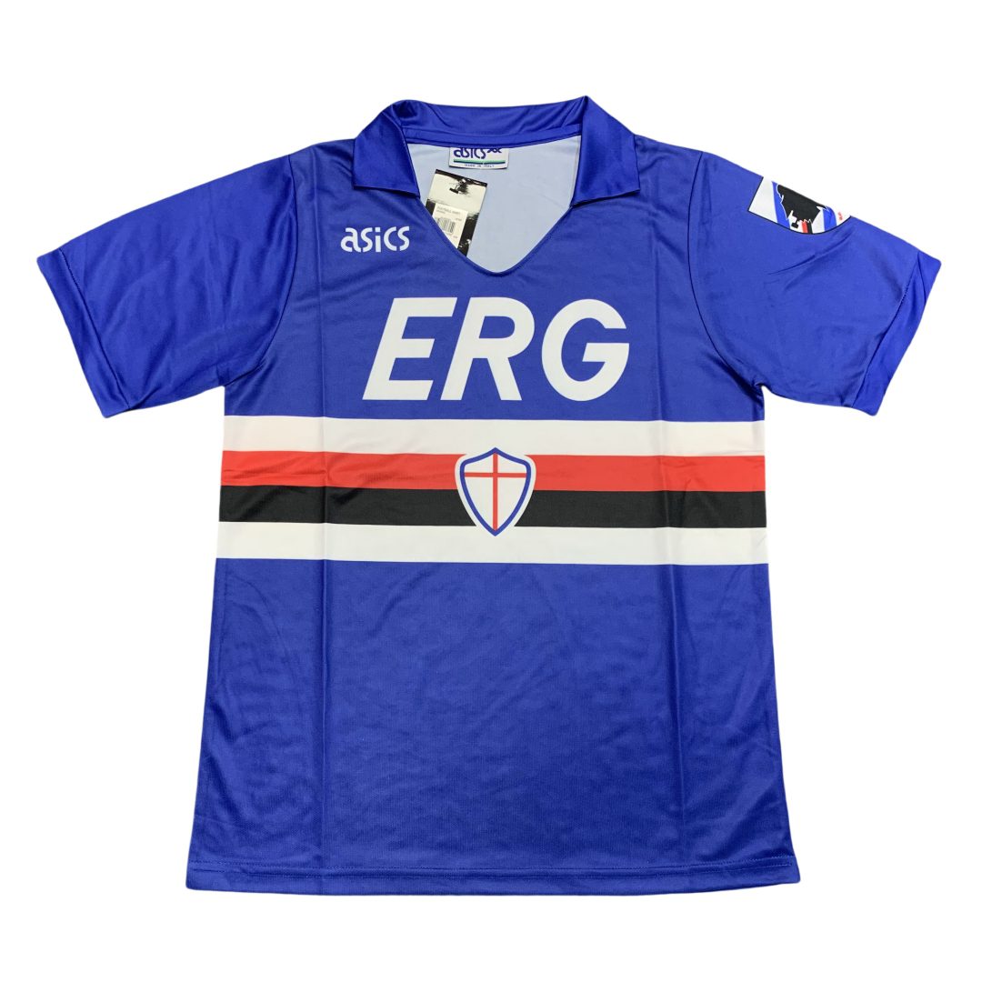Sampdoria 1990 1991 Home Retro Jersey