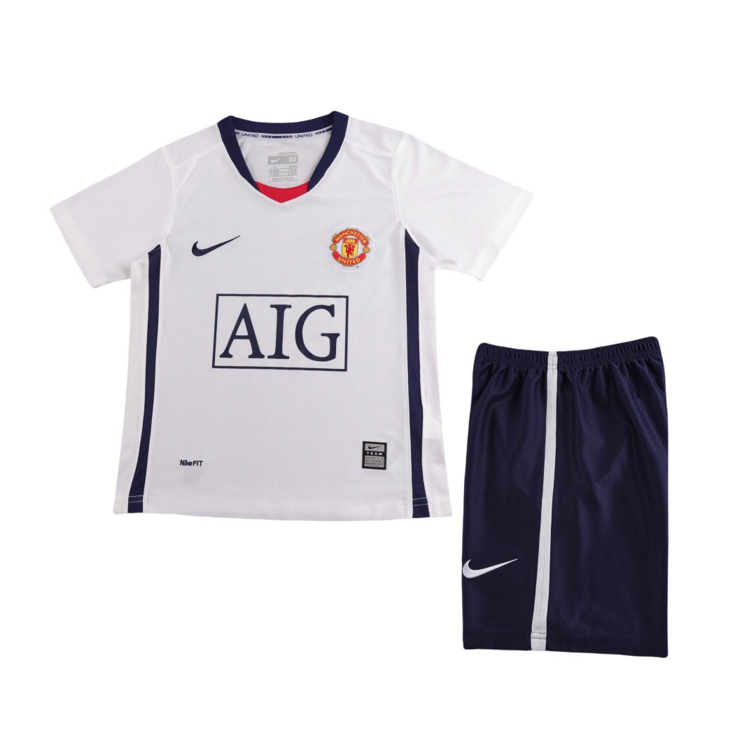 Manchester United 2008 2009 Away Retro Kid Kit (Jersey and Short)