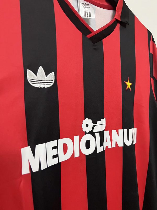 AC Milan1990 1991 Home Retro Jersey - Image 7