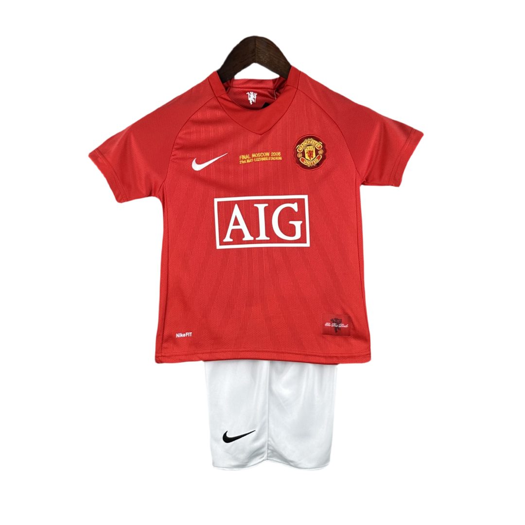 Manchester United 2007 2008 Home Retro Kid Kit (Jersey and Short)