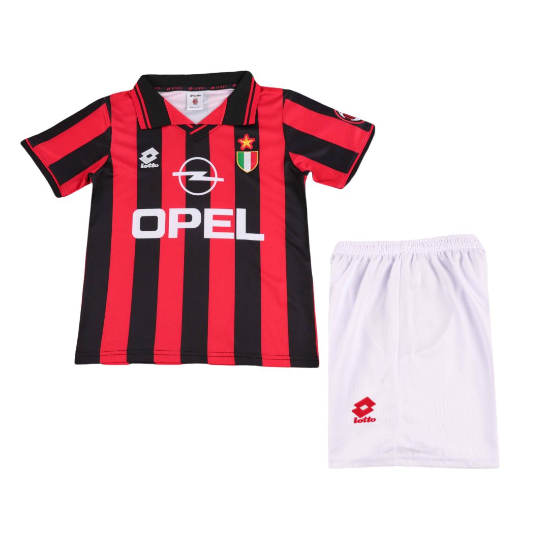 AC Milan 1996 1997 Home Kid Kit (Jersey and Short)