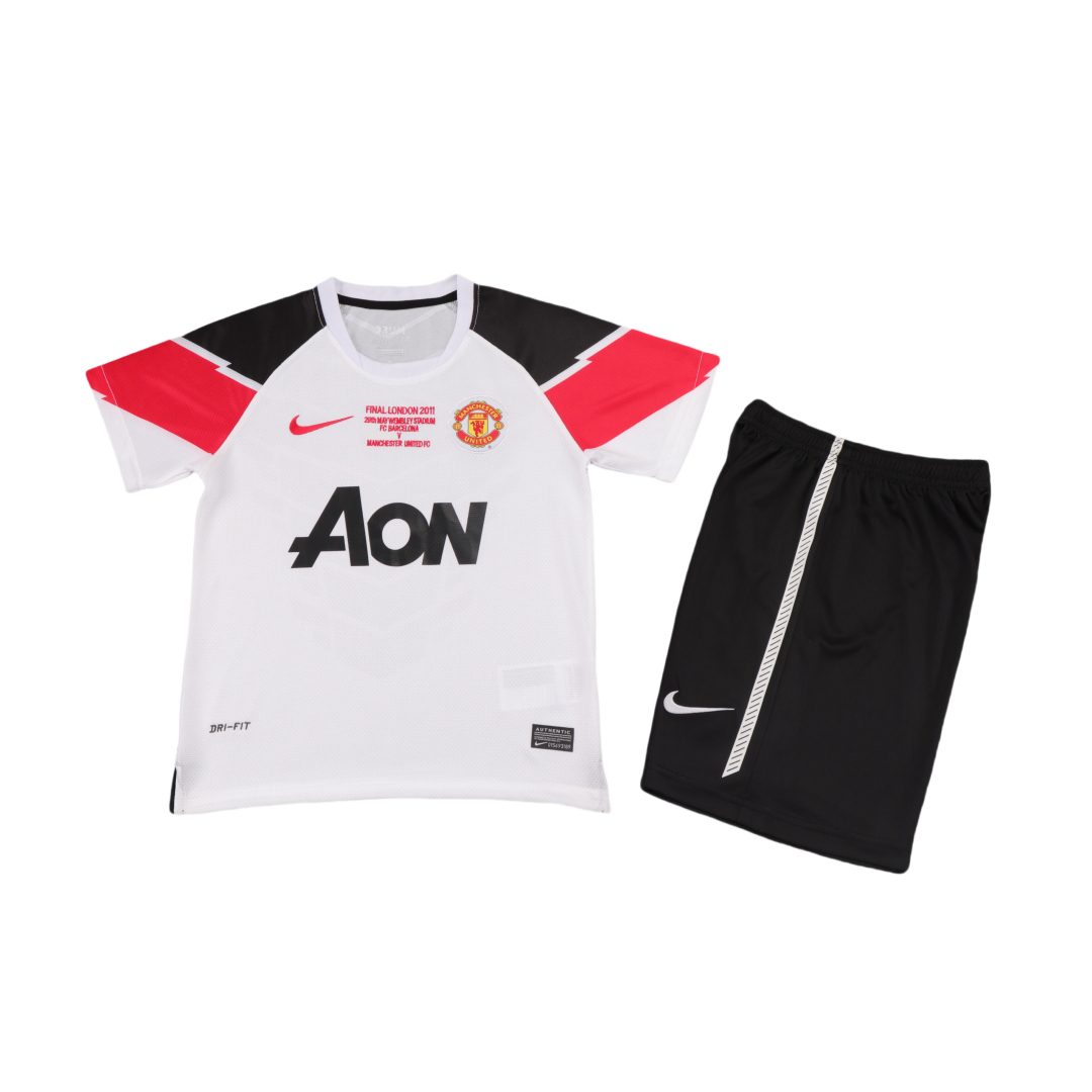 Manchester United 2011 2012 Away Champion Model Retro Kid Kit (Jersey and Short)