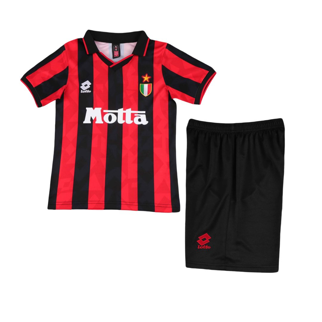 AC Milan 1993 1994 Home Kid Kit (Jersey and Short)