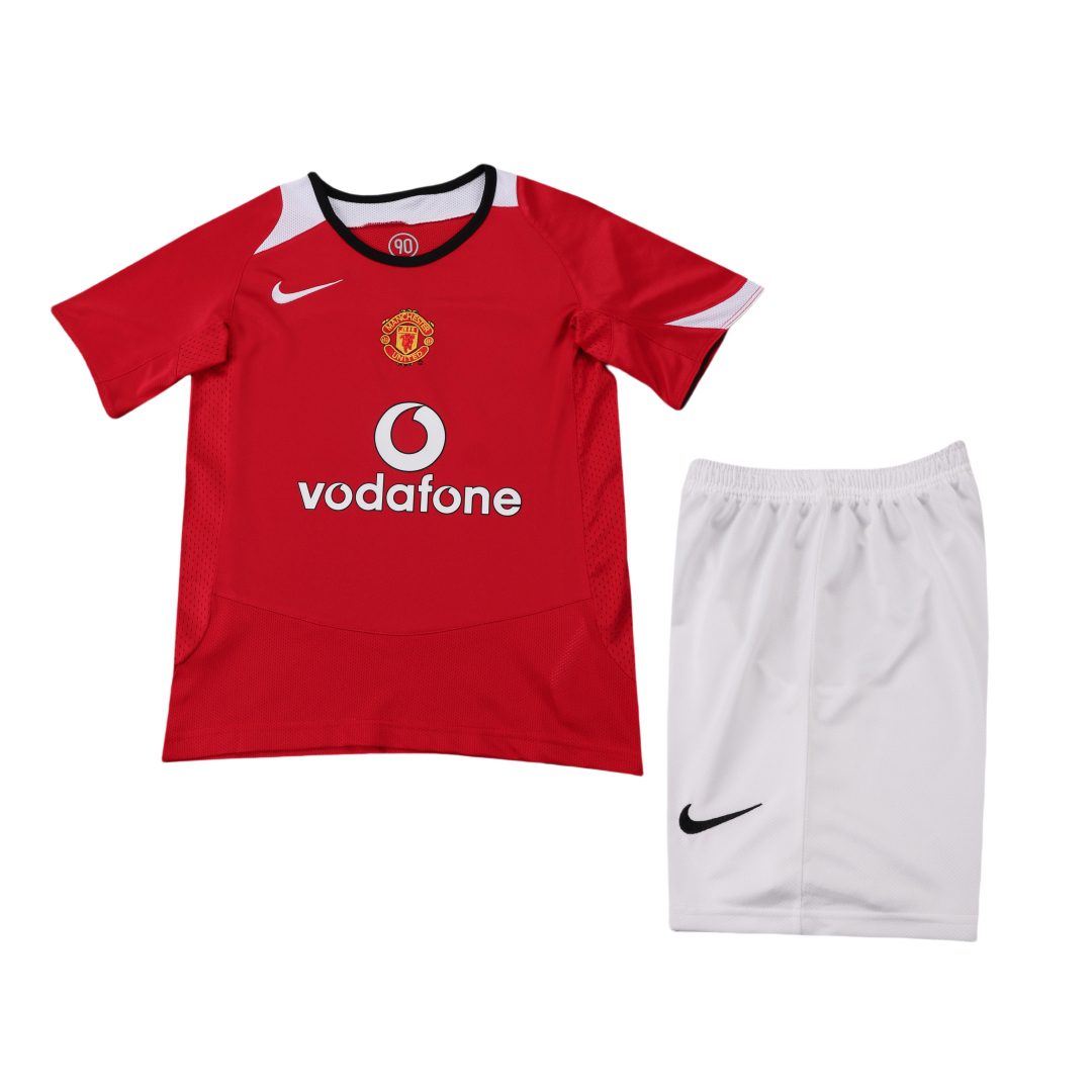 Manchester United 2004 2006 Home Retro Kid Kit (Jersey and Short)