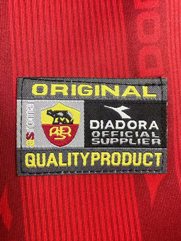 AS Roma 1999 2000 Home Retro Jersey - Image 7