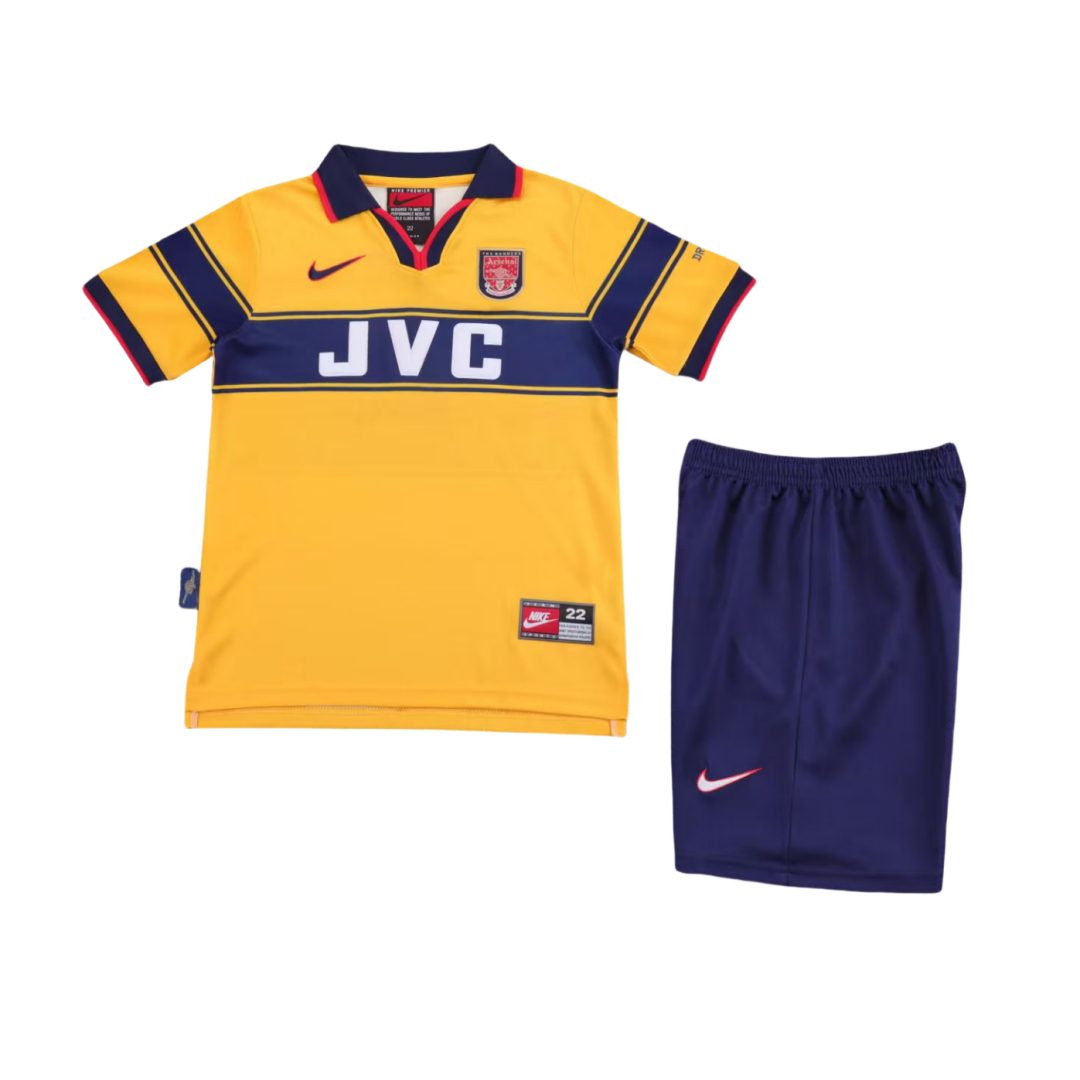 Arsenal 1997 1999 Away Retro Kid Kit (Jersey and Short)