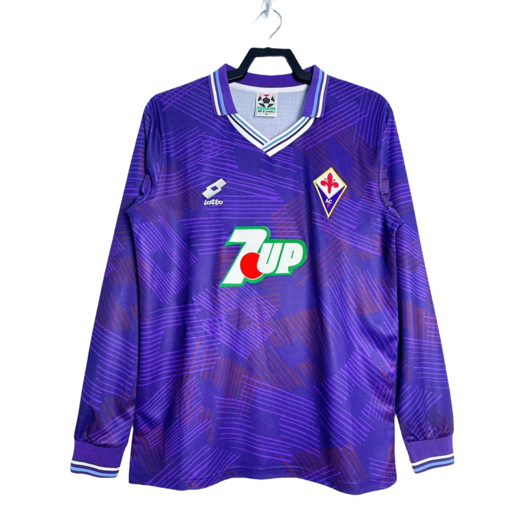 Fiorentina 1992 1993 Home Long Sleeve Jersey