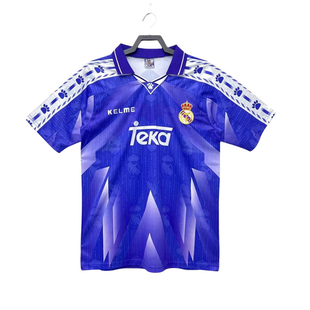Real Madrid 1996 1997 Away Retro Jersey