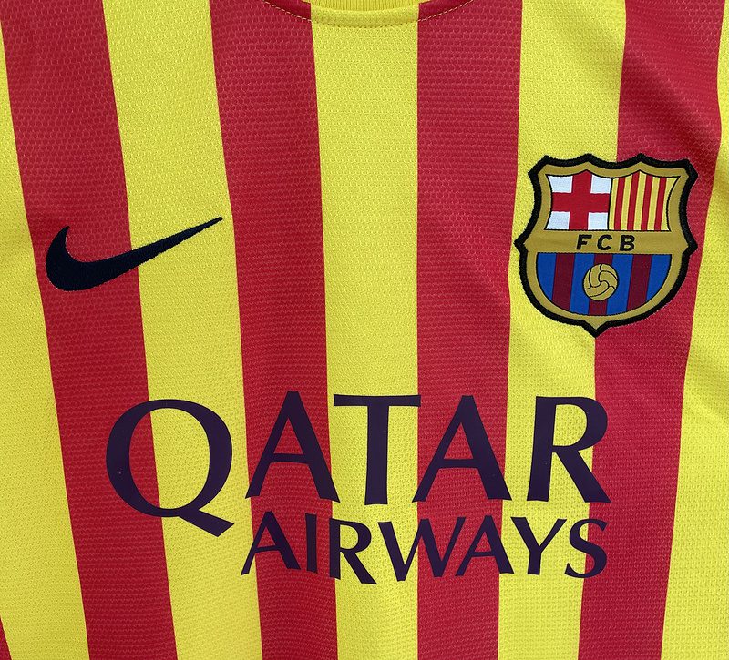 Barcelona 2013 2014 Yellow Away Retro Jersey - Image 6
