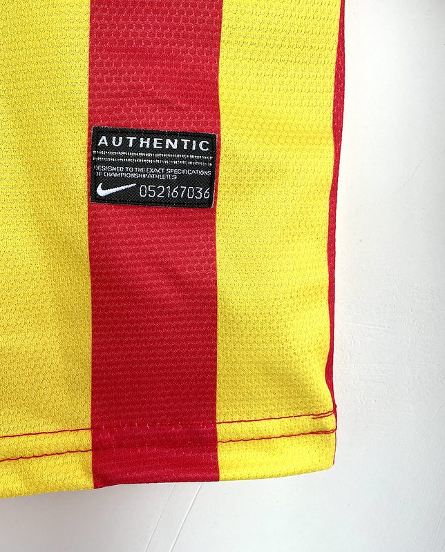 Barcelona 2013 2014 Yellow Away Retro Jersey - Image 8