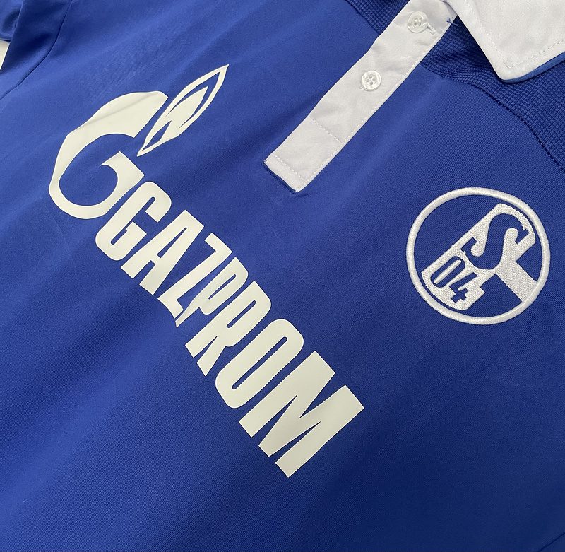 FC Schalke 04 2010 2011 Home Retro Jersey - Image 4