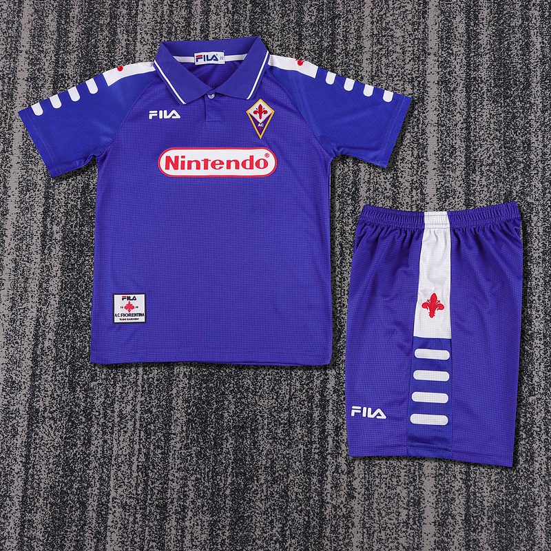 Fiorentina 1998 1999 Home Kid Kit (Jersey and Short) - Image 3