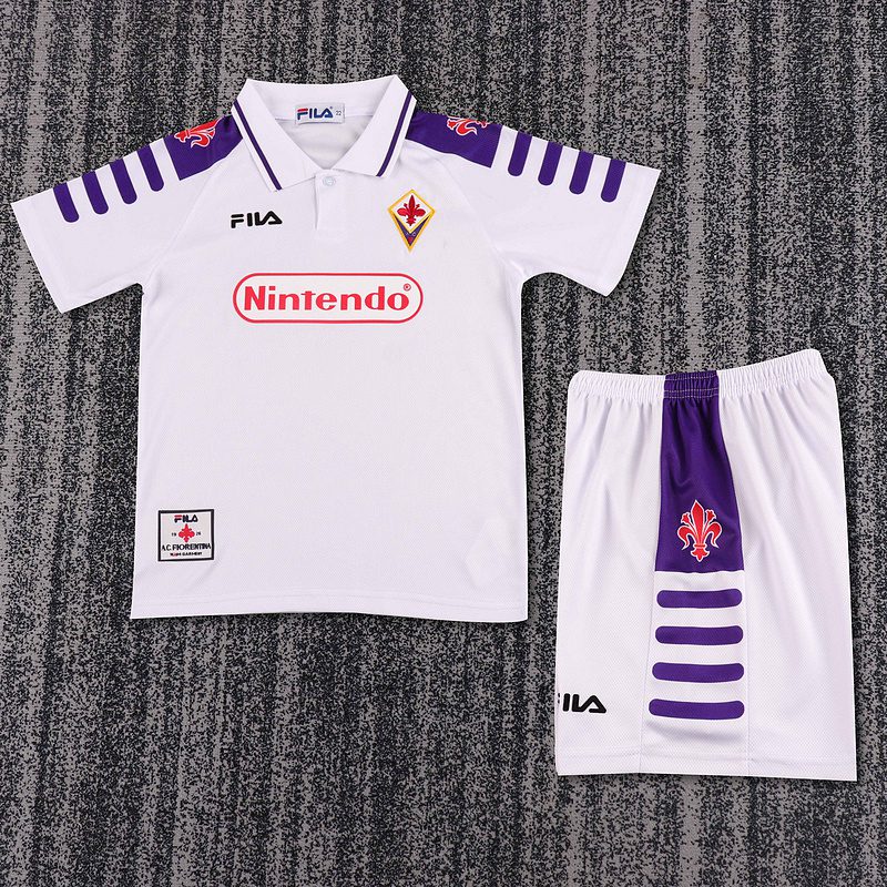Fiorentina 1998 1999 Away Kid Kit (Jersey and Short) - Image 3