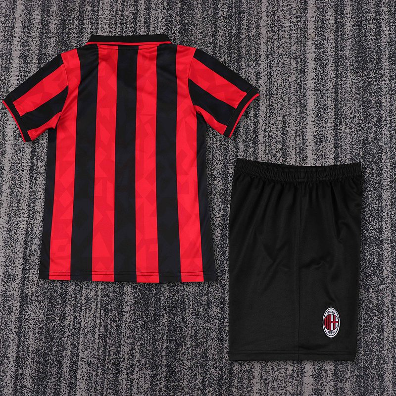 AC Milan 1993 1994 Home Kid Kit (Jersey and Short) - Image 4