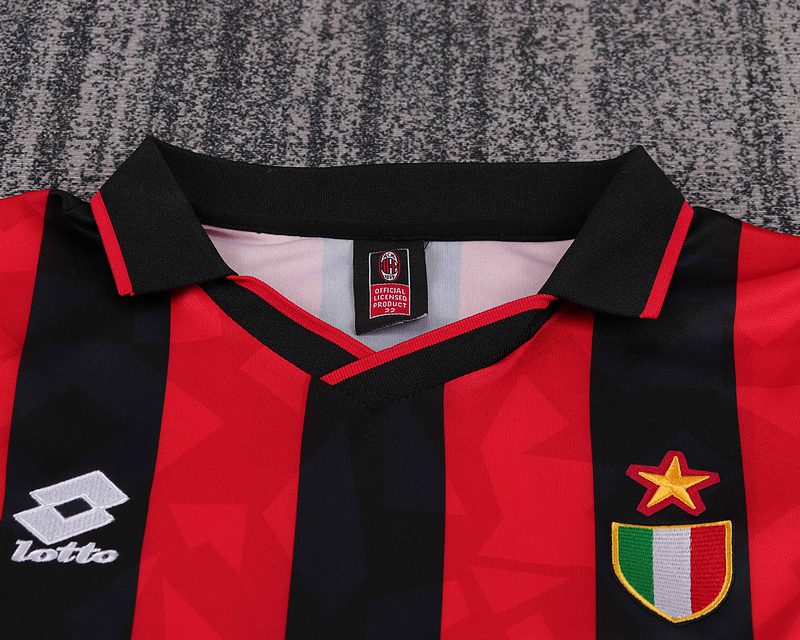AC Milan 1993 1994 Home Kid Kit (Jersey and Short) - Image 5