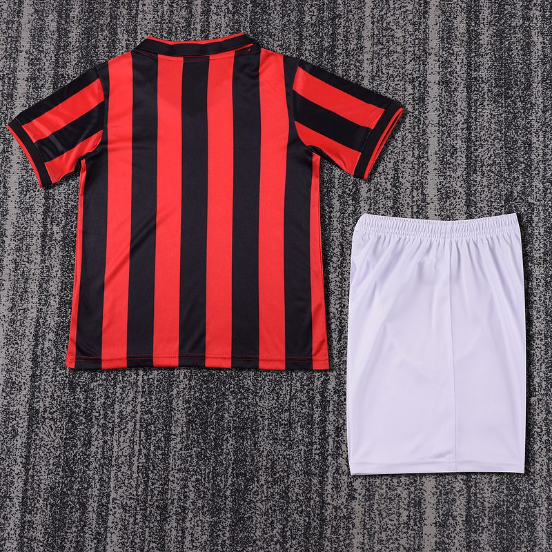 AC Milan 1990 1991 Home Kid Kit (Jersey and Short) - Image 4