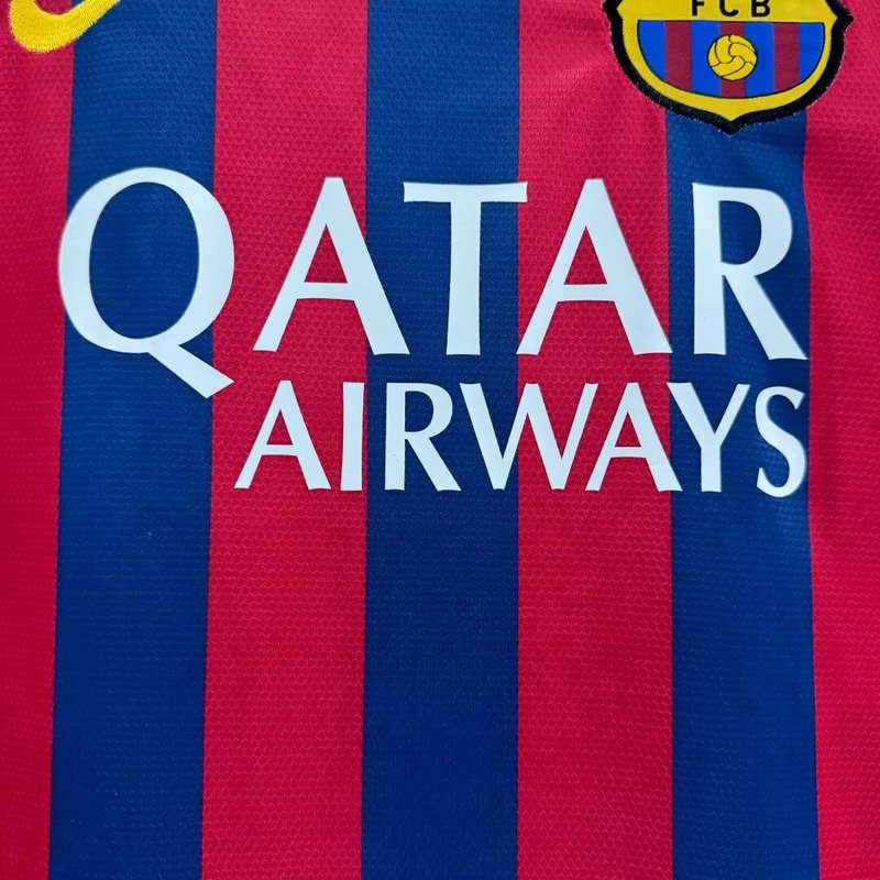 Barcelona 2013 2014 Home Retro Jersey - Image 7