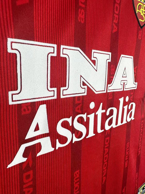 AS Roma 1999 2000 Home Retro Jersey - Image 6