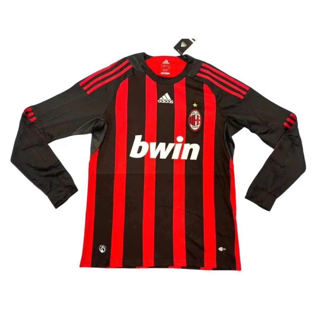 AC Milan 2008 2009 Home Long Sleeve Jersey