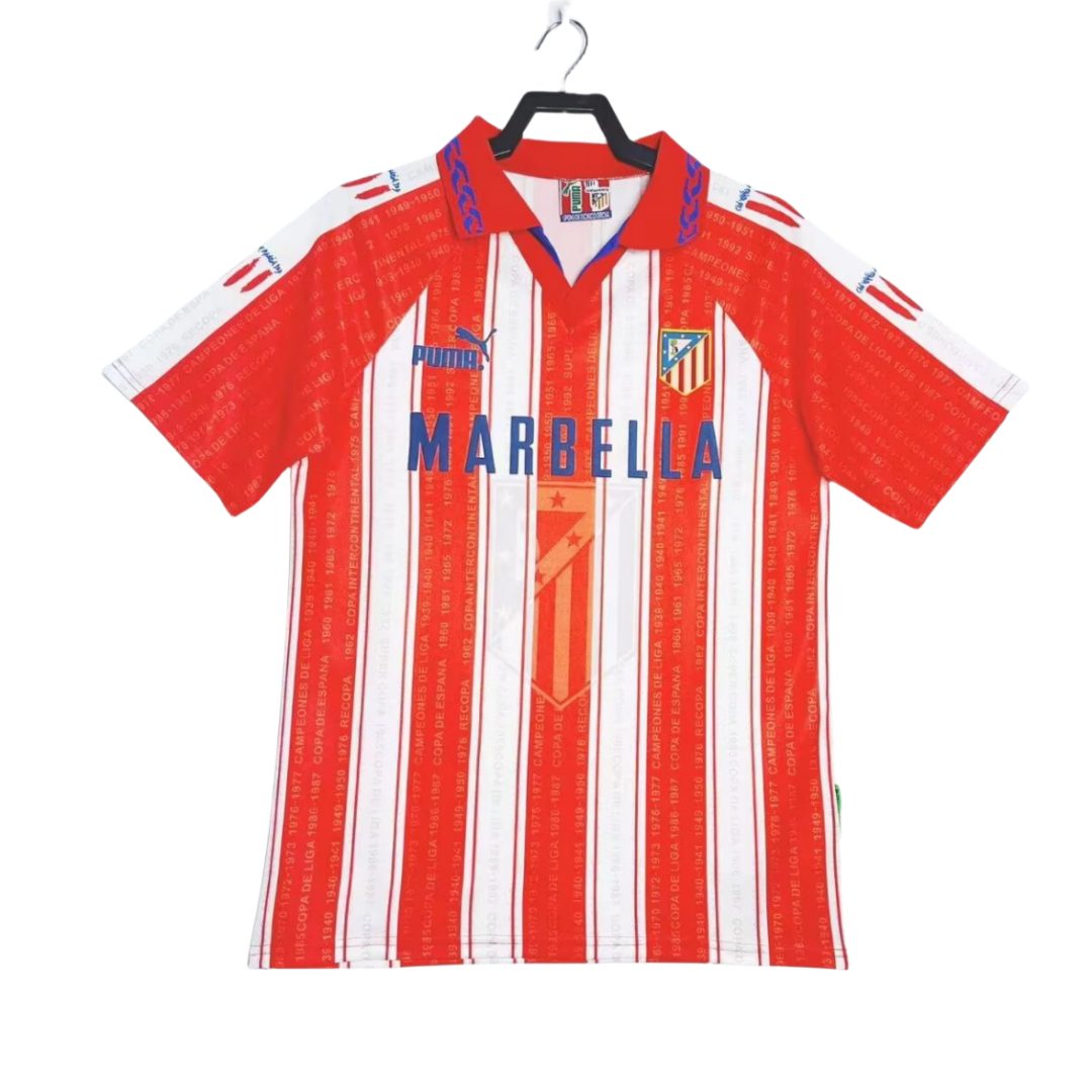 Atletico Madrid 1995 1996 Home Retro Jersey