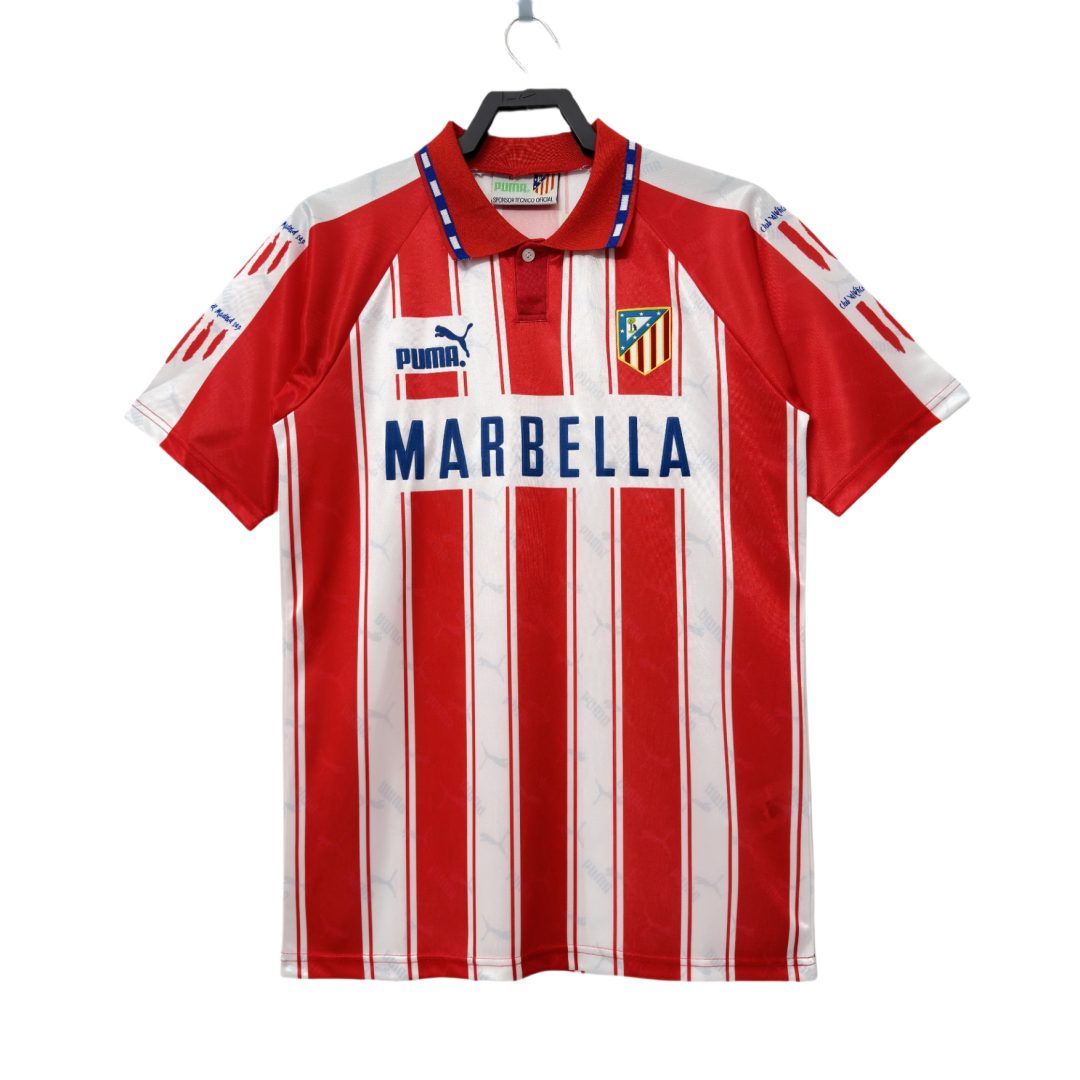 Atletico Madrid 1994 1995 Home Retro Jersey