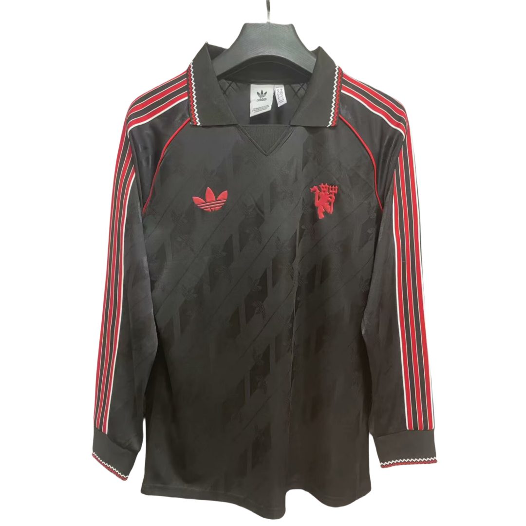Manchester United Black Special Long Sleeve Retro Jersey 2024-2025