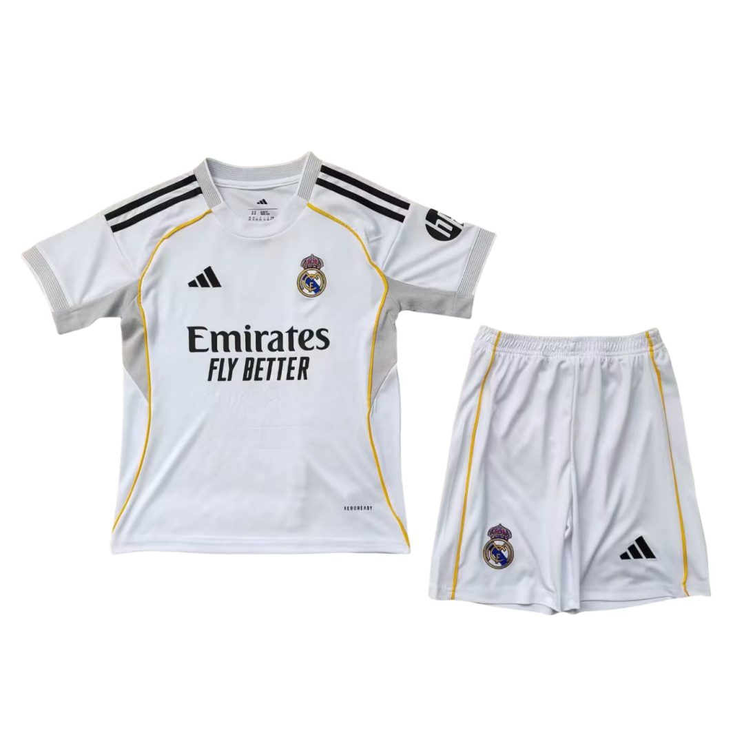 Real Madrid Home Kid Kit 25-26(Jersey and Short)
