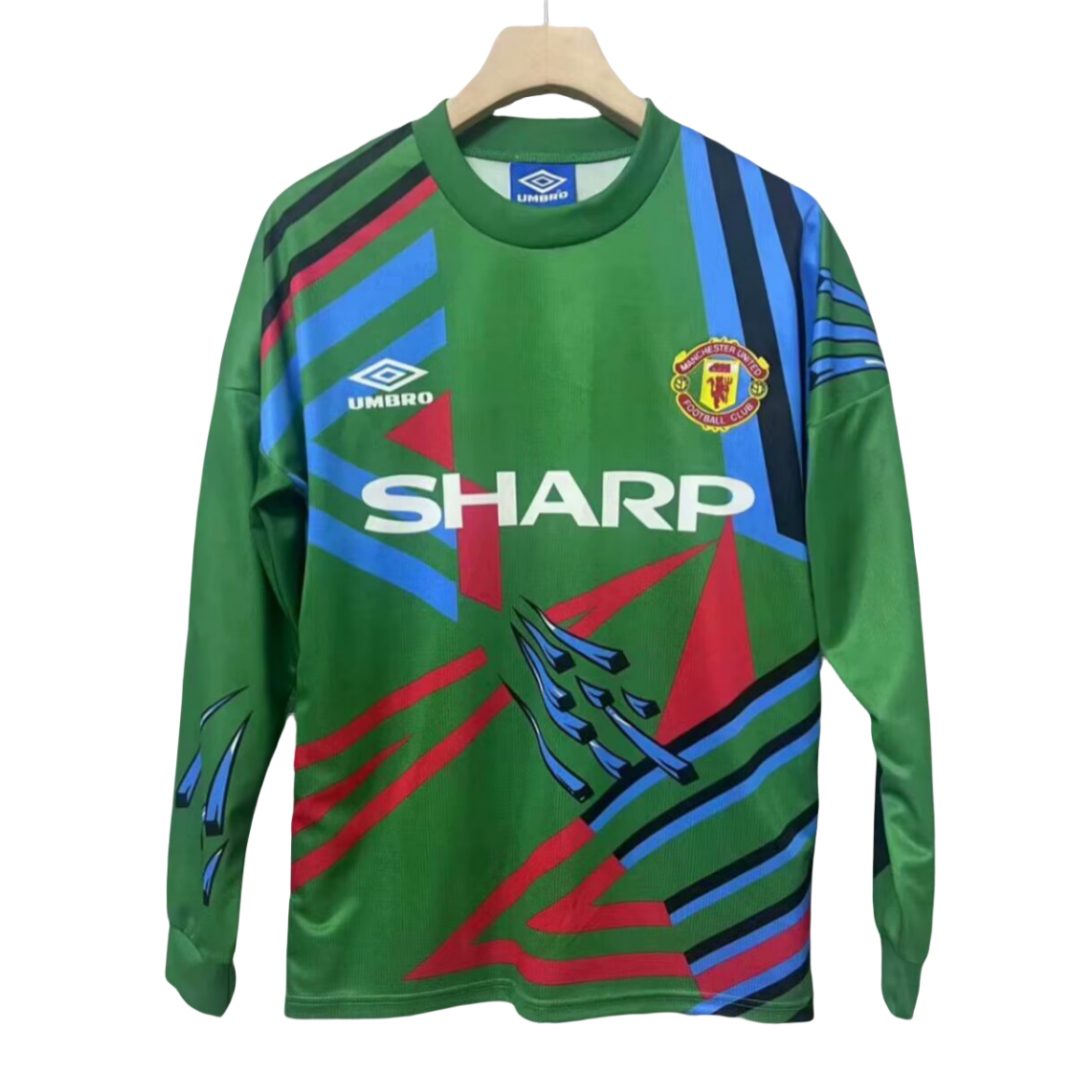 Manchester United 1992 1993 Green GK Long Sleeve Jersey