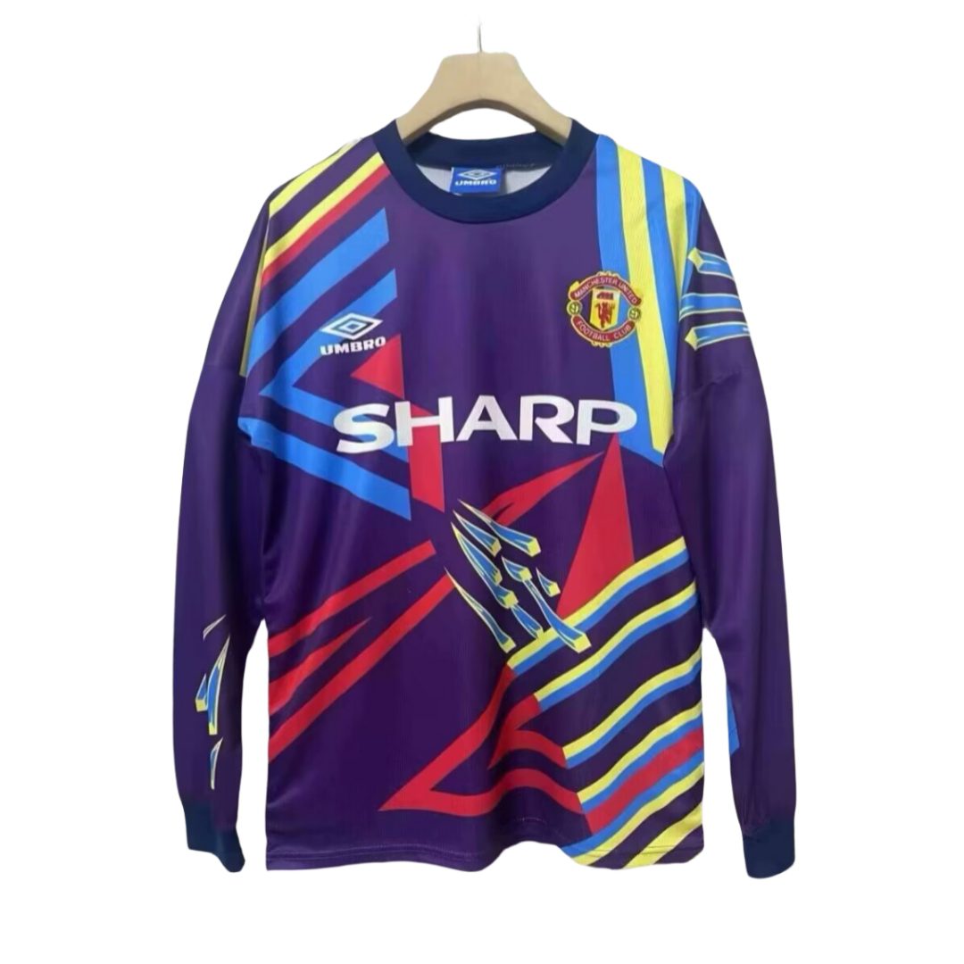 Manchester United 1992 1993 Purple GK Long Sleeve Jersey