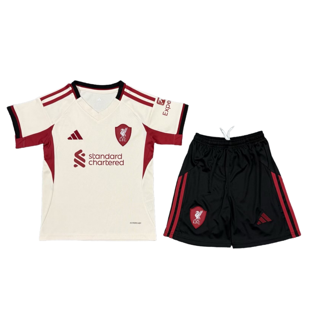 liverpool Away Kid Kit 25/26(Jersey and Short)