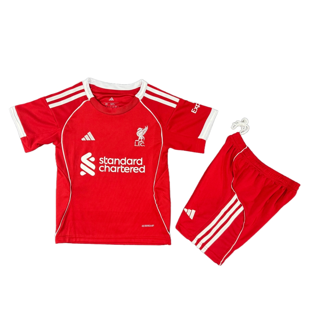 liverpool Home Kid Kit 25/26(Jersey and Short)