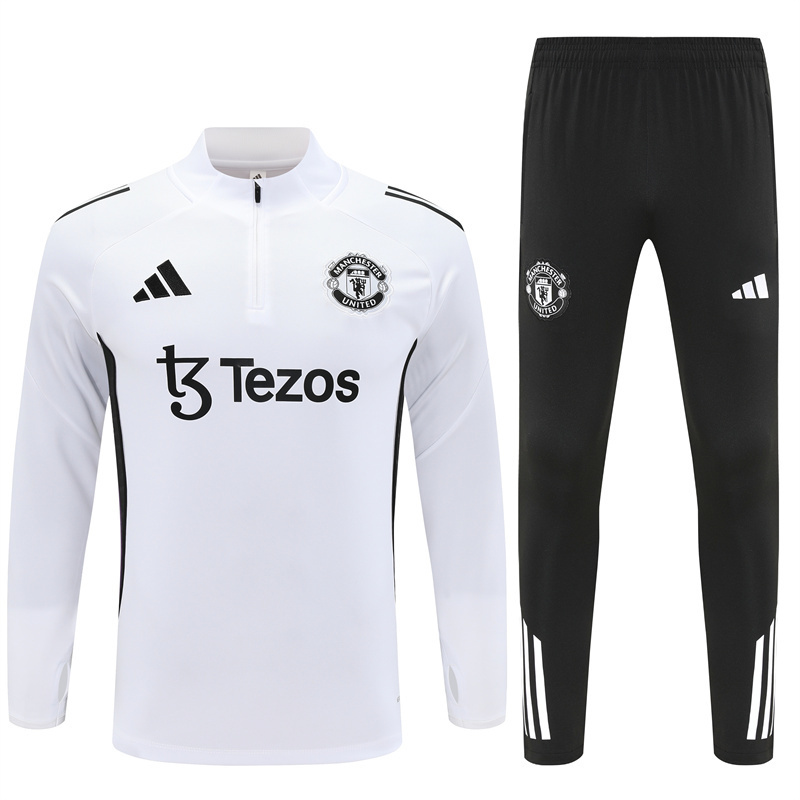 Manchester United White Tracksuit 25/26