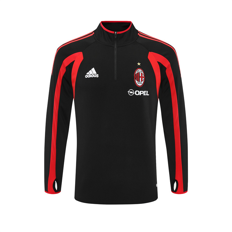 AC Milan Black Long Sleeve Training Jersey 2005 2006 - Image 2