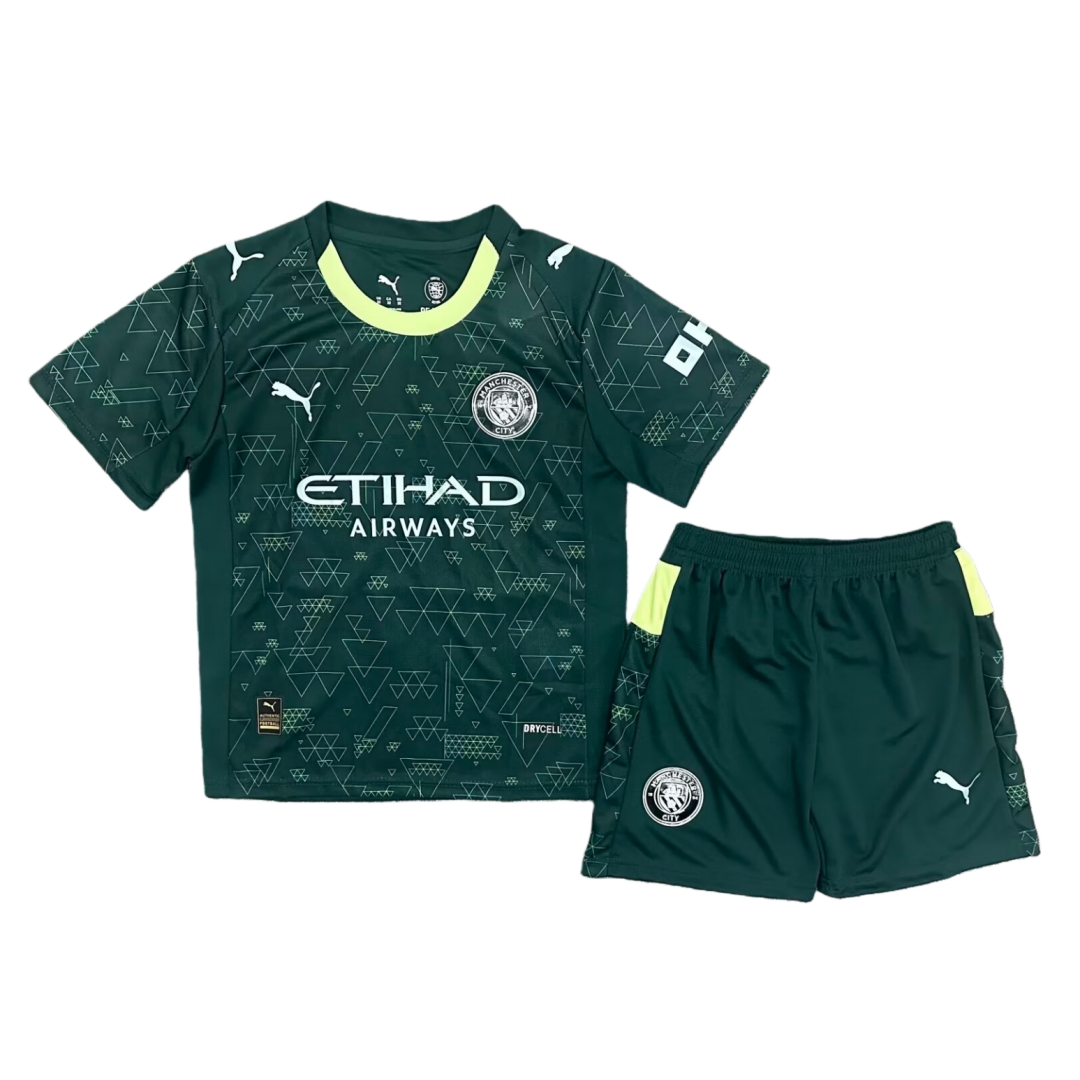 Manchester City Fourth kid Kit 25/26(Jersey and Short)