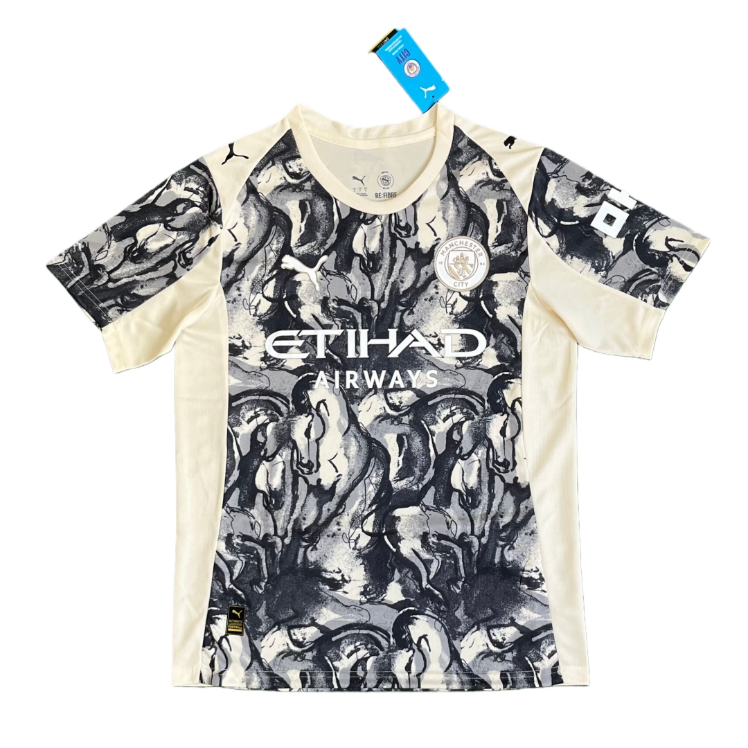 Manchester City Black and yellow Training Jersey 25/26