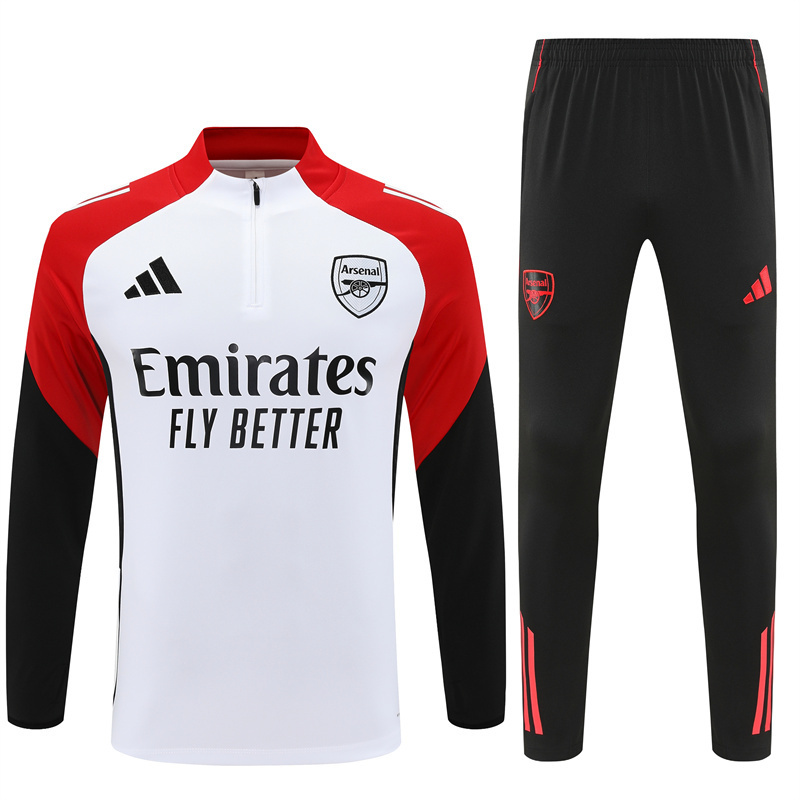 Arsenal White Red Tracksuit 25/26