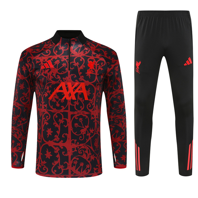 Liverpool Red And Black Tracksuit 25/26