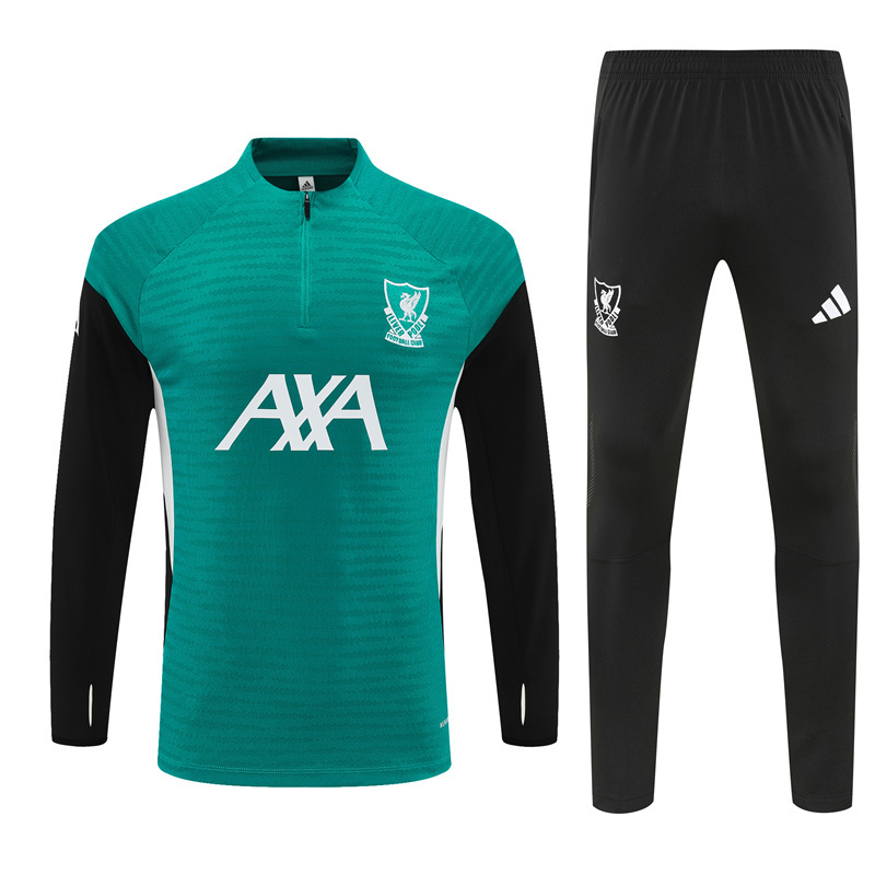 Liverpool Green Tracksuit 25/26(Player Version,Logo On Sleeve)