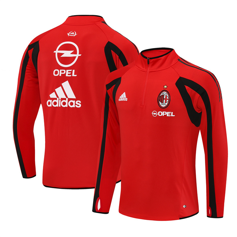 AC Milan Red Long Sleeve Training Jersey 2005 2006