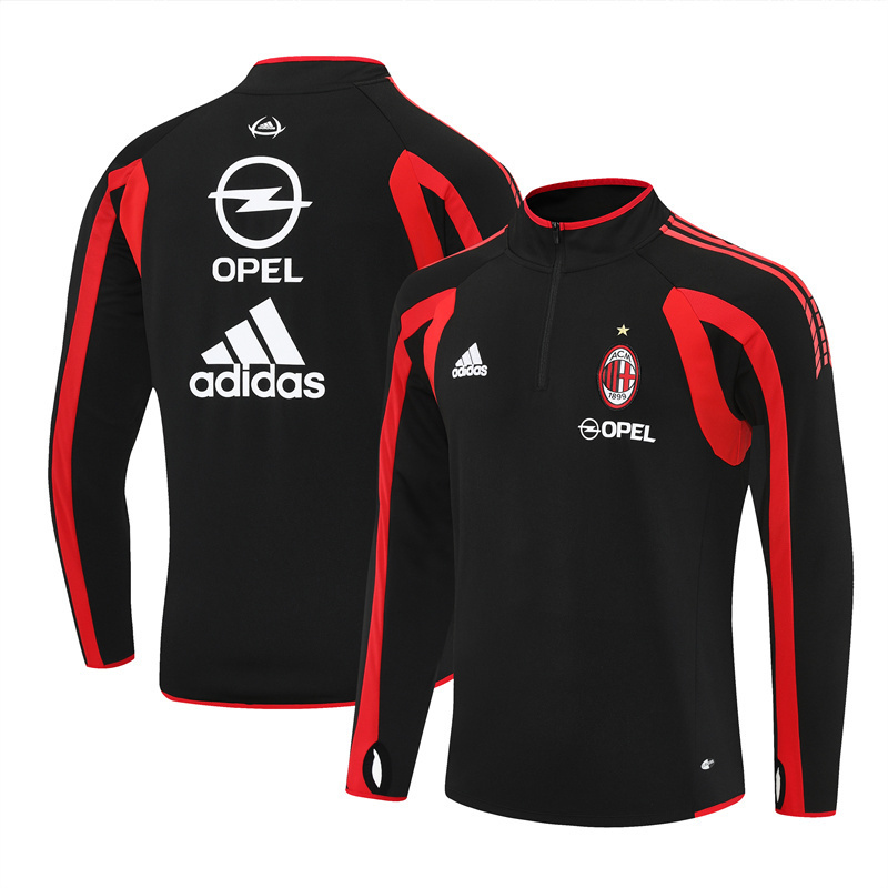 AC Milan Black Long Sleeve Training Jersey 2005 2006